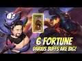 6 Fortune - Darius Buffs are Huge! | TFT Fates | Teamfight Tactics