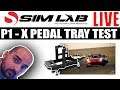 SIMLAB - P1- X  New Pedal Tray Testing with subs !