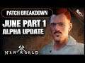 Amazon's 🚪NEW WORLD MMO June Alpha Patch PART 1 FULL BREAKDOWN(Armor Sets, Bug Fixes, Paladin Build)