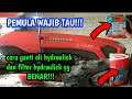 cara ganti oli hydraulik dan filter hydraulik yg benar || KUBOTA L4018