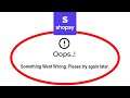 Fix Shopsy Apps Oops Something Went Wrong Error Please Try Again Later Problem Solved