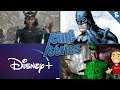 Méchants The BATMAN / Séries animées DISNEY + / Logo LOKI Marvel / Affiches