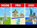 Minecraft NOOB vs PRO vs GOD: FAMILY TRAVEL in Minecraft / Animation
