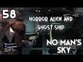 No Man's Sky Slow Playthrough 58 Horror Planet Alien Monster and Freighter Ghost Ship PC Gameplay