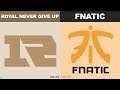 RNG vs FNC - Worlds 2019 Group Stage Day 4 - Royal Never Give Up vs Fnatic