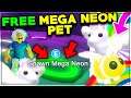 SPAWN ANY PET INTO A *MEGA NEON* FOR FREE! Roblox Adopt Me Update