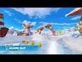 CTR Nitro Fueled - Blizzard Bluff With Team Sonic Racing Music - Frozen Junkyard