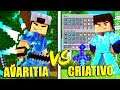 ITENS AVARITIA vs MODO CRIATIVO no MINECRAFT !!