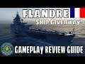 Premium French Battleship Flandre World of Warships Wows Review Guide
