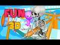 Skeleton Man having Fun in Fun Race 3D