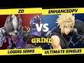 The Grind 141 Losers Semis - ZD (Wolf) Vs. enhancedpv (Cloud) Smash Ultimate - SSBU