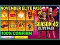 Elite Pass Season 42 | Upcoming November Month "DRAGON" Elite Pass! | November Elite Pass