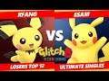 Glitch 8 SSBU - PG | ESAM (Pikachu) Vs. OES | RFang (Pichu) Smash Ultimate Tournament Losers Top 12