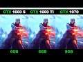 GTX 1660 Super 6GB vs GTX 1660 Ti 6GB vs GTX 1070 8GB - i7 9700K - Gaming Comparisons