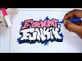 How to draw FNF logo ..... !