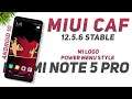 MIUI CAF 12.5.6 Stable For Redmi Note 5 Pro | Android 10 | Power Menu Style, Mi Logo StatusBar