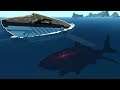Our Whale Submarine was Attacked by a Megalodon! - Stormworks Multiplayer - Megalodon Survival