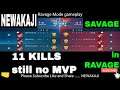 Ravage Mode 11 kills Gameplay #newakaji #ml #mlbb #beatrix #newakajigameplays #nomvp #fun