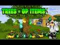 Beating Minecraft BUT Trees Drop OP ITEMS (Trees Grow OP ITEMS)