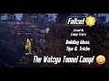Fallout 76 Camp Tour, Building Tips & Location Ideas - The Watoga Tunnel Camp :D