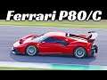 Ferrari P80/C Track-Only by Michelotto - Action at Mugello Circuit, Twin-Turbo V8 Engine Sound!