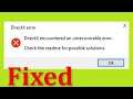 How To Fix DirectX Encountered an Unrecoverable Error - Call Of Duty - WARZONE