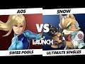 Launch 4 - AoS (ZSS, Mario) Vs. Snow (Fox) SSBU Swiss Pools