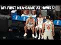 MY FIRST NBA GAME AT HAWKS ON NBA 2K21 MY CAREER!! VS PISTONS!-FIRST GAME, FIRST WIN!-PLAYSTATION 4-