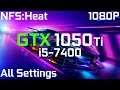 Need for Speed Heat GTX 1050 Ti + i5-7400 | Low vs. Medium vs. High vs. Ultra | 1080p