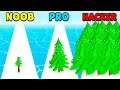 NOOB vs PRO vs HACKER - Run Forest Run 3D