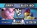Short Hops 3 - Busy Boi (Falco) Vs. Jerry (Jigglypuff) - Smash Melee Losers Finals