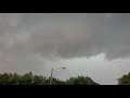 Slight rotating storm clouds