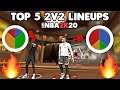 THE TOP 5 2V2 LINEUPS IN NBA 2K20!