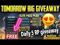 🔥🤩Tomorrow Big Giveaway Guys | M2 Royal pass giveaway Announcement Pubg Mobile | Tamil Today Gaming