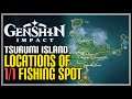 Tsurumi Island Fishing Spot Location Genshin Impact