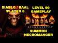 Diablo 2 Resurrected - Level 99 SUMMON NECROMANCER updated - Diablo / Baal /Player 8 Difficulty