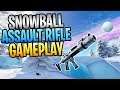 FORTNITE - New BLIZZARD BLITZER Assault Rifle Shoots Snowballs! Save The World Gameplay