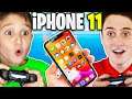 KID GETS iPHONE 11 IF BEATS ME IN DEATHRACE!!! - Fortnite 1V1 Challenge