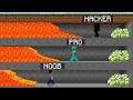 Who is the FIRST to run away from LAVA Noob vs Pro vs Hacker