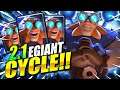 2.1 ELIXIR!! FASTEST ELECTRO GIANT CYCLE DECK EVER! THIS IS INSANE!!