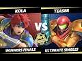 4o4 Smash Night 36 Winners Finals - Kola (Roy, Cloud) Vs. Teaser (Samus) SSBU Ultimate Tournament