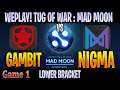 [ENG] Gambit vs Nigma Game 1 | Bo3 | WePlay! Tug of War: Mad Moon 2020 CAST by @Crysis