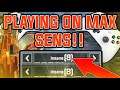 PLAYING APEX ON MAX SENSITIVITY (Apex Legends Challenge)