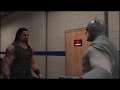 WWE 2K19 roman reigns v the dark knight backstage brawl