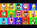 All Mario Party 10 characters - Lego Super Mario & Luigi vs Original