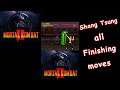 Mortal Kombat 2 - Shang Tsung All Finishing Moves #shorts