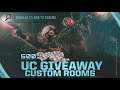 PUBG MOBILE LIVE UNLIMITED CUSTOM ROOM | UC GIVEAWAY OR ROYAL PASS