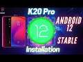 Redmi K20 Pro | Android 12 AOSP Stable Rom | Google FOD Implementation | Download & Install π₯π₯