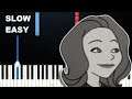 WandaVision Intro Title Sequence (SLOW EASY PIANO TUTORIAL)
