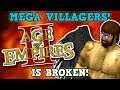 Age Of Empires 2 IS NOT PERFECTLY BALANCED! 100x Mod Mega Villagers Is 100% NOT Broken I Promise!!